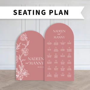 Large Wedding Seating Chart Custom Large Wedding Signage Arch Seating Chart Foamboard PHYSICAL PRODUCT