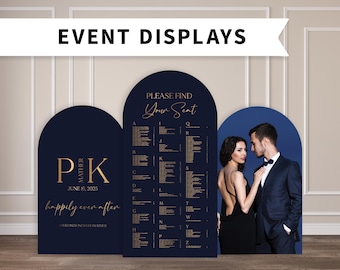 Wedding Display Large Wedding Signage Arch Seating Chart Foamboard PHYSICAL PRODUCT