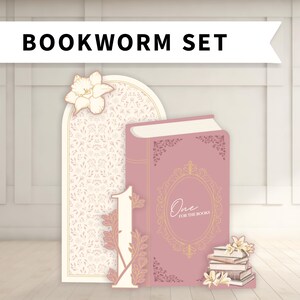 Bookworm Backdrop with Stands and Cutouts - Physical Product