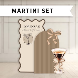 Martini Birthday Custom Large Backdrop Martini Cutout Foam Board With Stands PHYSICAL PRODUCT