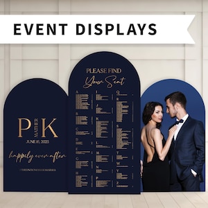 Wedding Display Large Wedding Signage Arch Seating Chart Foamboard PHYSICAL PRODUCT