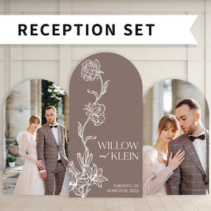 Wedding Display Large Wedding Signage Arch Seating Chart Foamboard PHYSICAL PRODUCT