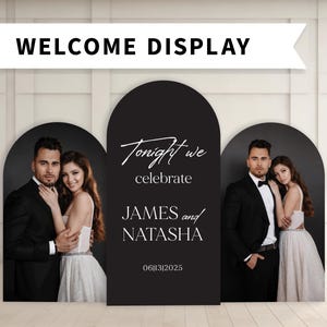 Wedding Display Large Wedding Signage Arch Seating Chart Foamboard PHYSICAL PRODUCT