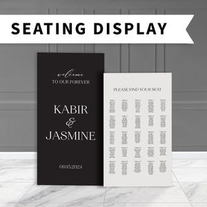Plan de table de mariage personnalisé Grande arche de signalisation de mariage Plan de table en carton mousse PRODUIT PHYSIQUE