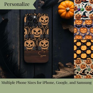 Funda para teléfono de Halloween D, fundas resistentes personalizadas, decoración espeluznante, celebración de otoño, regalo único, funda personalizable para smartphone