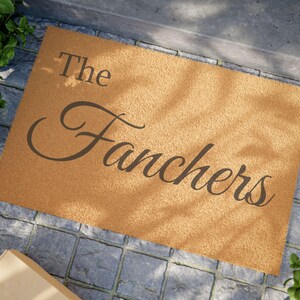 Personalized Family Doormat - Welcome Mat for Home, Custom Name Doormat, Housewarming Gift, Entryway Decor, New Home