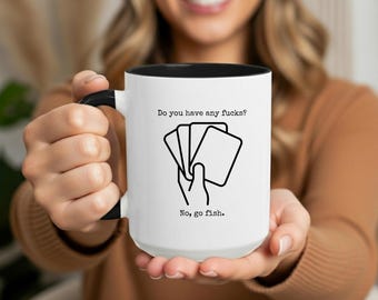 Sarcastic Coffee Mug for Work Nurse Life Teacher Desk Poker Nights Funny Cup for Gamers Women Men with Dark Humor Vibes
