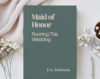 Personalized Maid of Honor Journal Custom Wedding Planner Notebook Gift for Bridal Party Wedding Day Keepsake