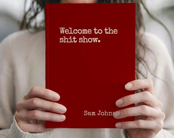 Custom Funny Notebook, Gift for Coworkers, Personalized Journal, Coworker Gift Ideas, Boss Gift Notebook, Matte Hardcover Notebook