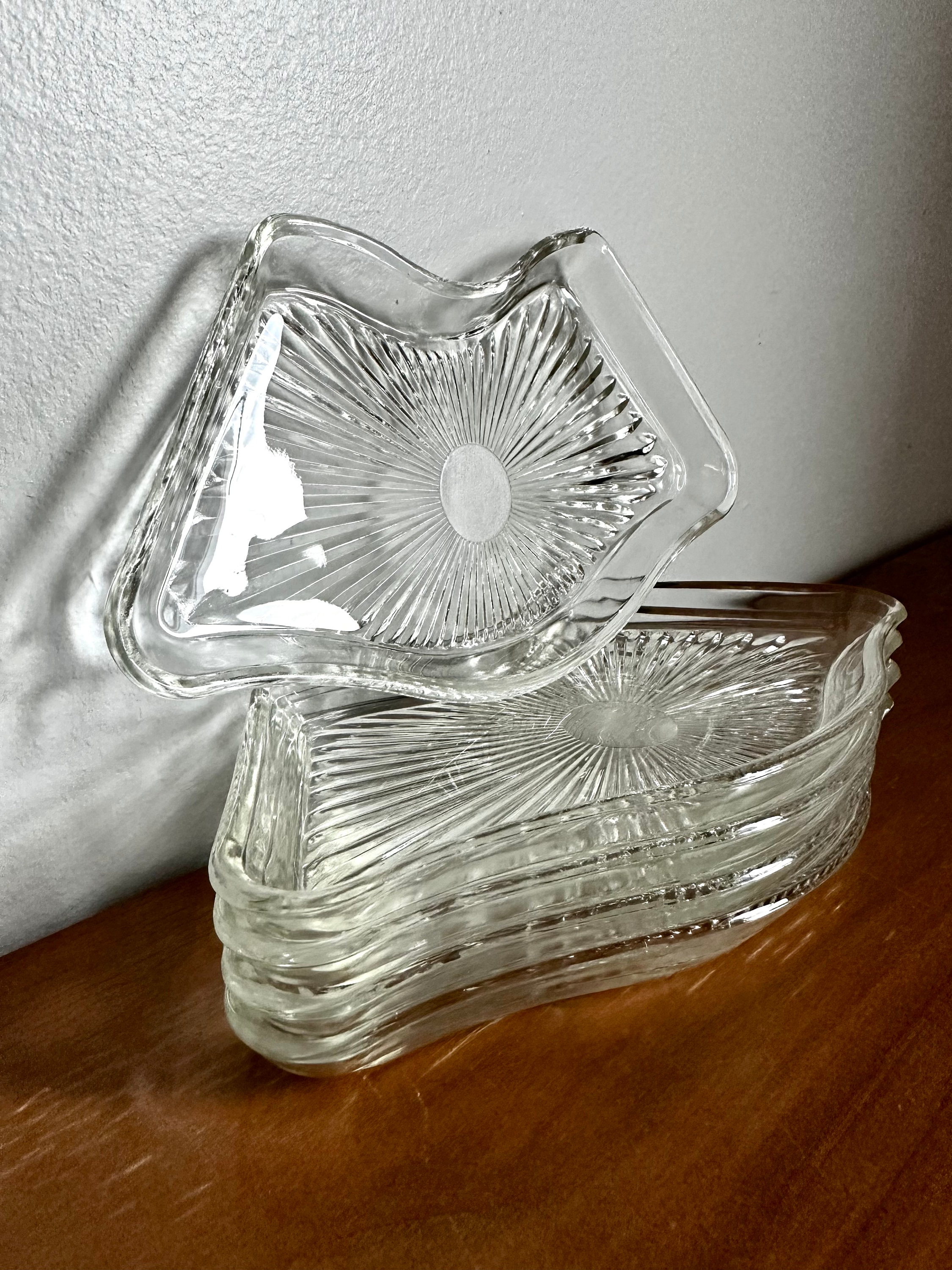 Glass serving cheap dish