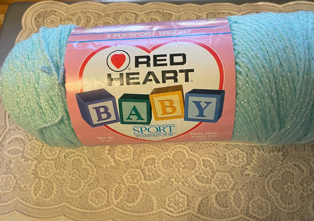 Red Heart Baby Sport Pompadour Etsy