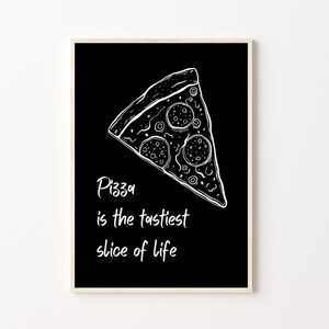Kitchen Wall Art | Kitchen Wall Art Print | Modern Kitchen Wall Art | Pizza Lover Wall Art | Pizza Wall Art | Pizza Lover Gifts