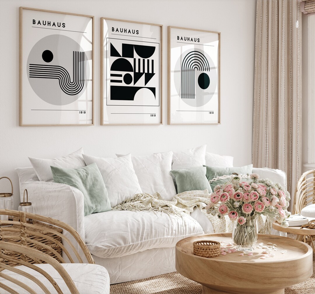 Bauhaus Art Print | Digital Wall Art | Bauhaus Poster | Modern Wall Art ...