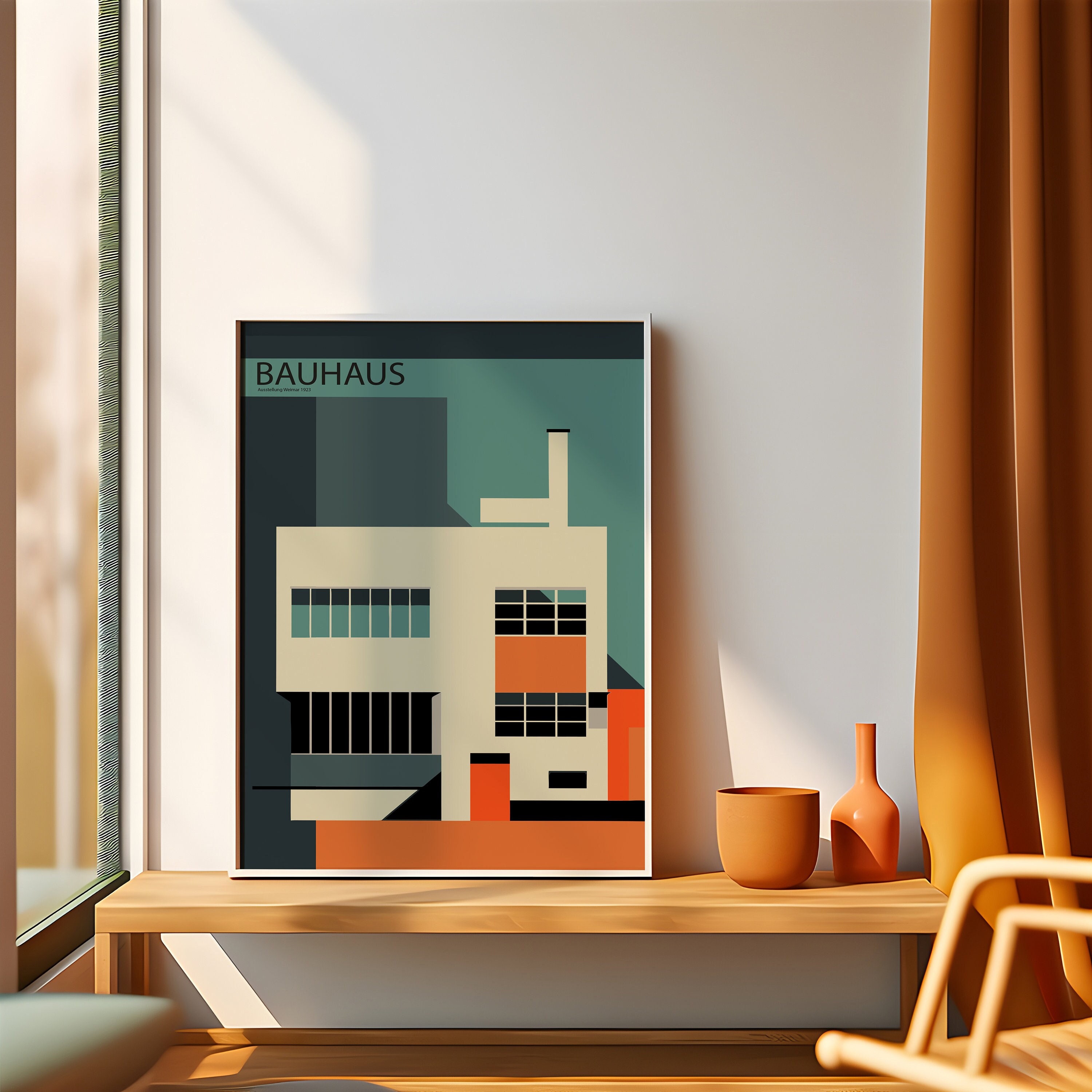 Bauhaus Art Print | Digital Wall Art | Bauhaus Poster | Modern Wall Art ...
