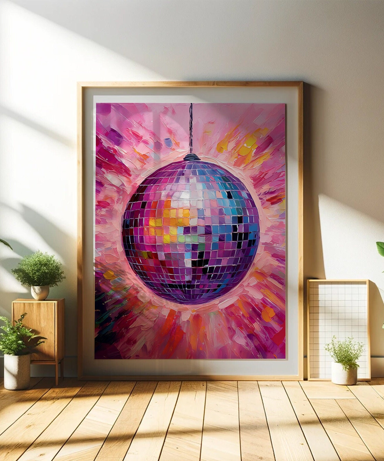 Disco Ball Wall Art | Disco Ball Prints | Girly Wall Art | Disco Ball