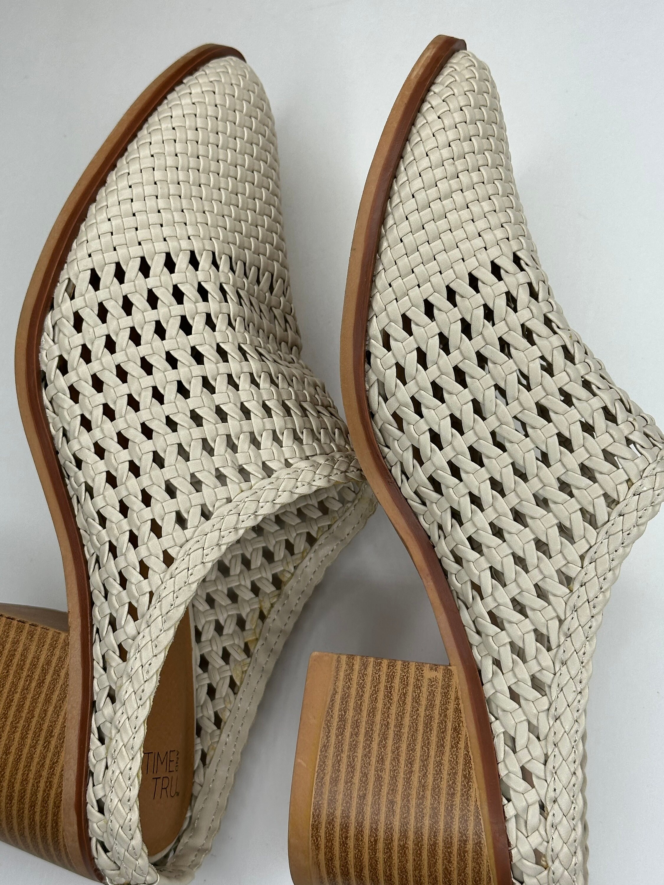 Mule in Beige with White Logo main image 1
