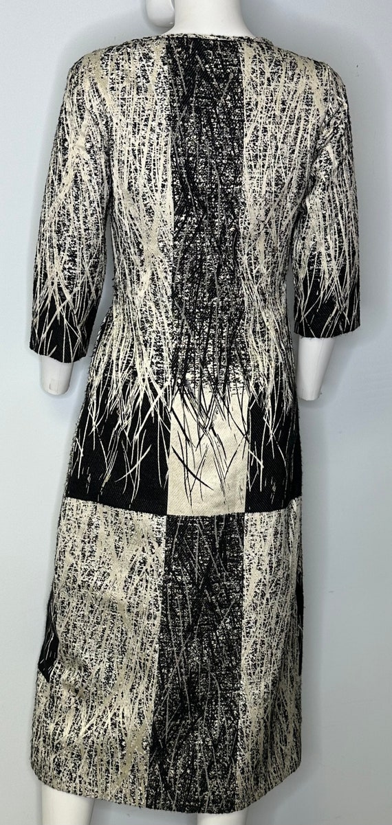 Abstract Patchwork Shift Dress - image 3