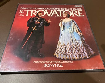 Verdi Pavarotti Il Trovatore NOS 3 Disc Set - Wrapped