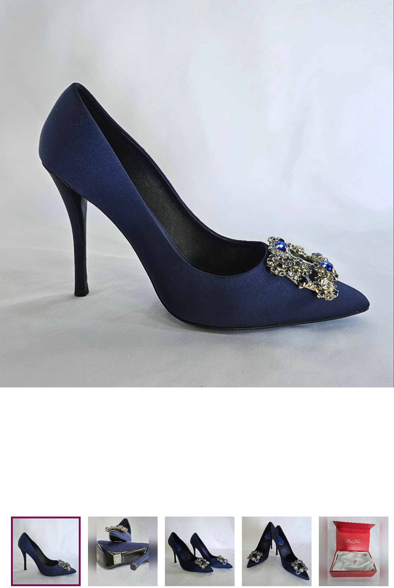 Roger Vivier Paris Crystal Embellished Pumps - Etsy
