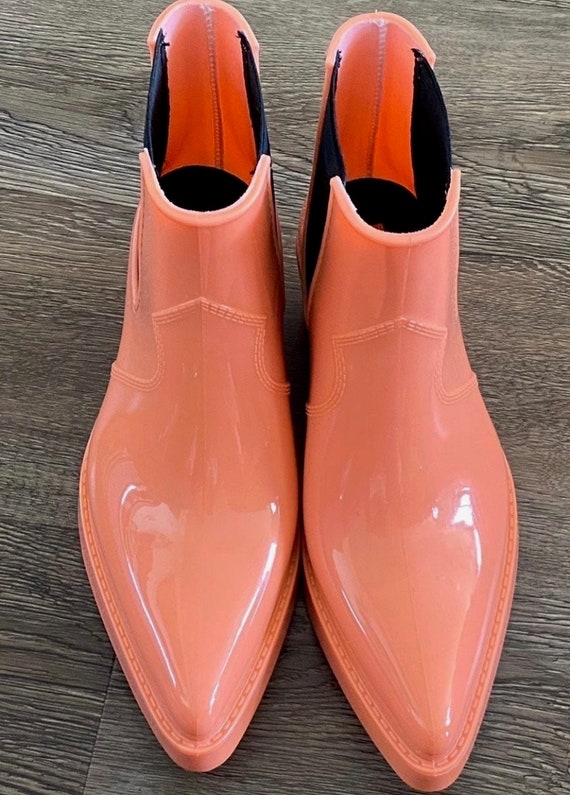 Orange Calvin Klein Rain Boots - image 2