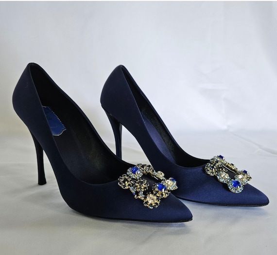 Roger Vivier Paris Crystal Embellished Pumps - Etsy