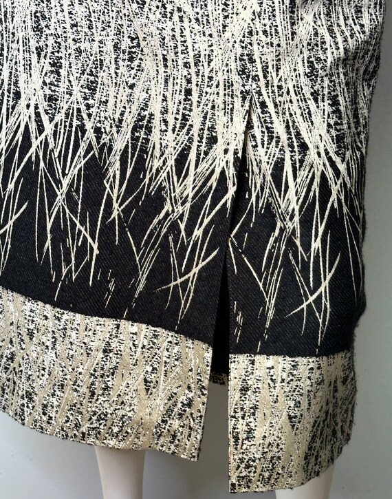 Abstract Patchwork Shift Dress - image 7