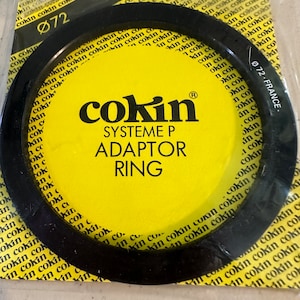 Vintage Cokin 72mm Lens Thread to P Series Filter Holder Adaptor Ring