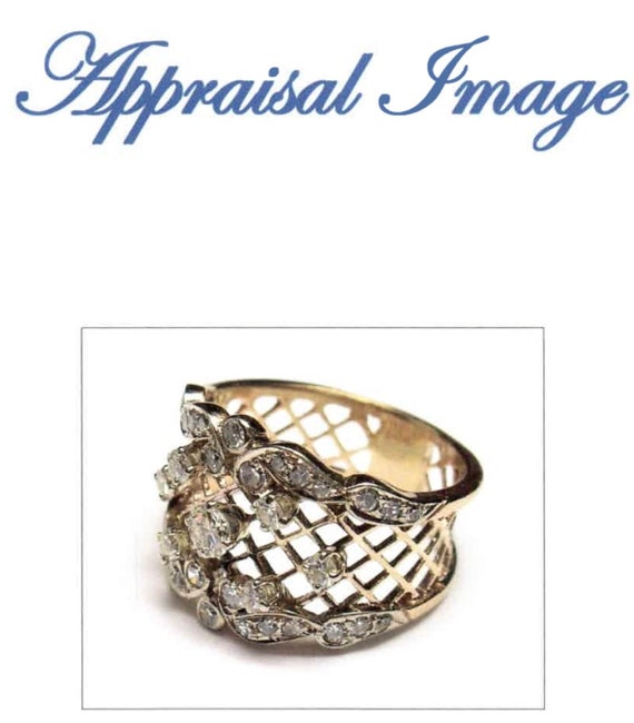 14 K Yellow Gold Art Nouveau Ring - image 8