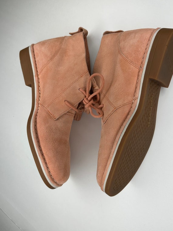 Peach Suede Booties - image 5