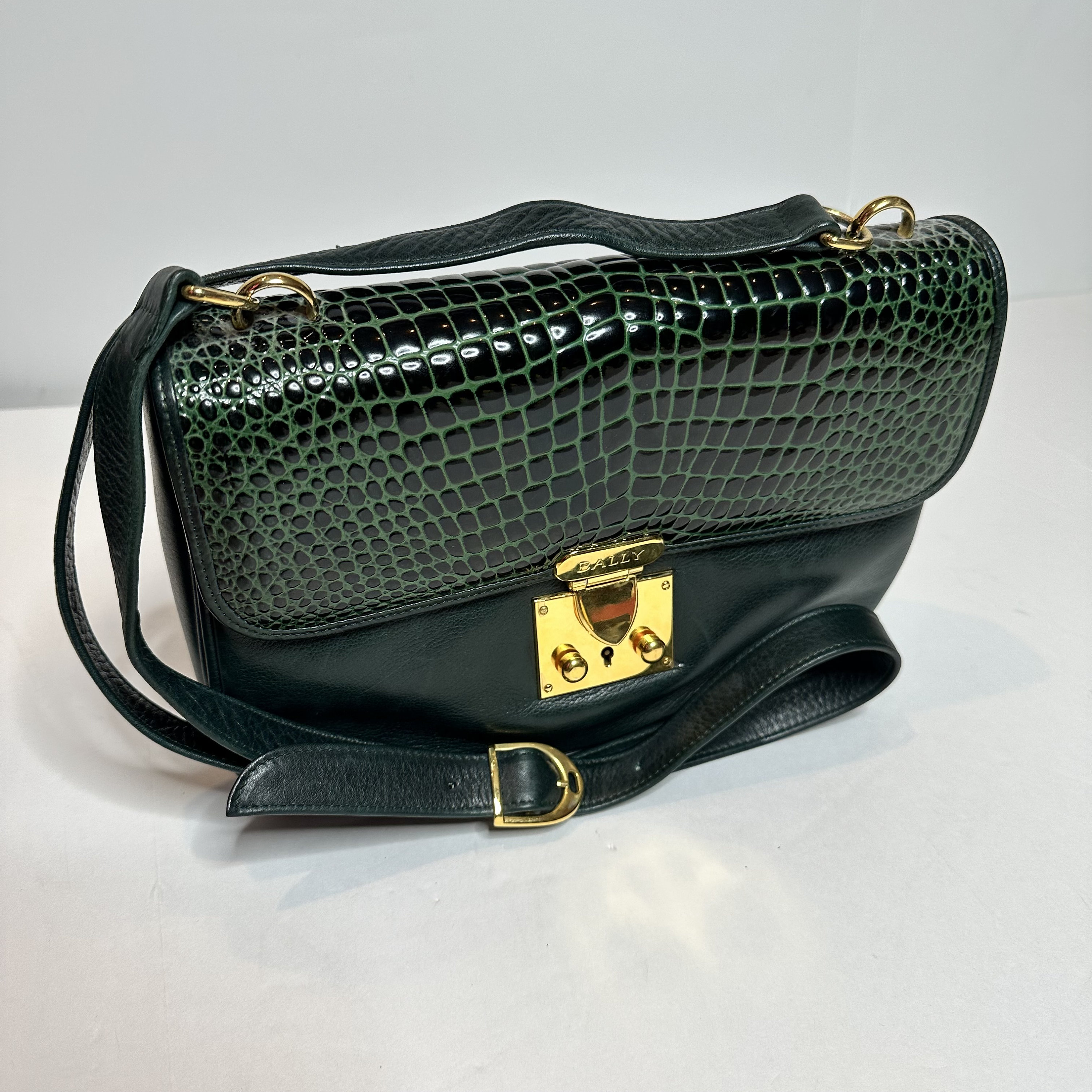 バリー ヴィンテージ レザー ハンドバッグ Vintage bally handbag - Etsy 日本