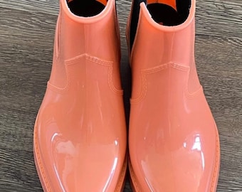 Stivali da pioggia Calvin Klein arancioni