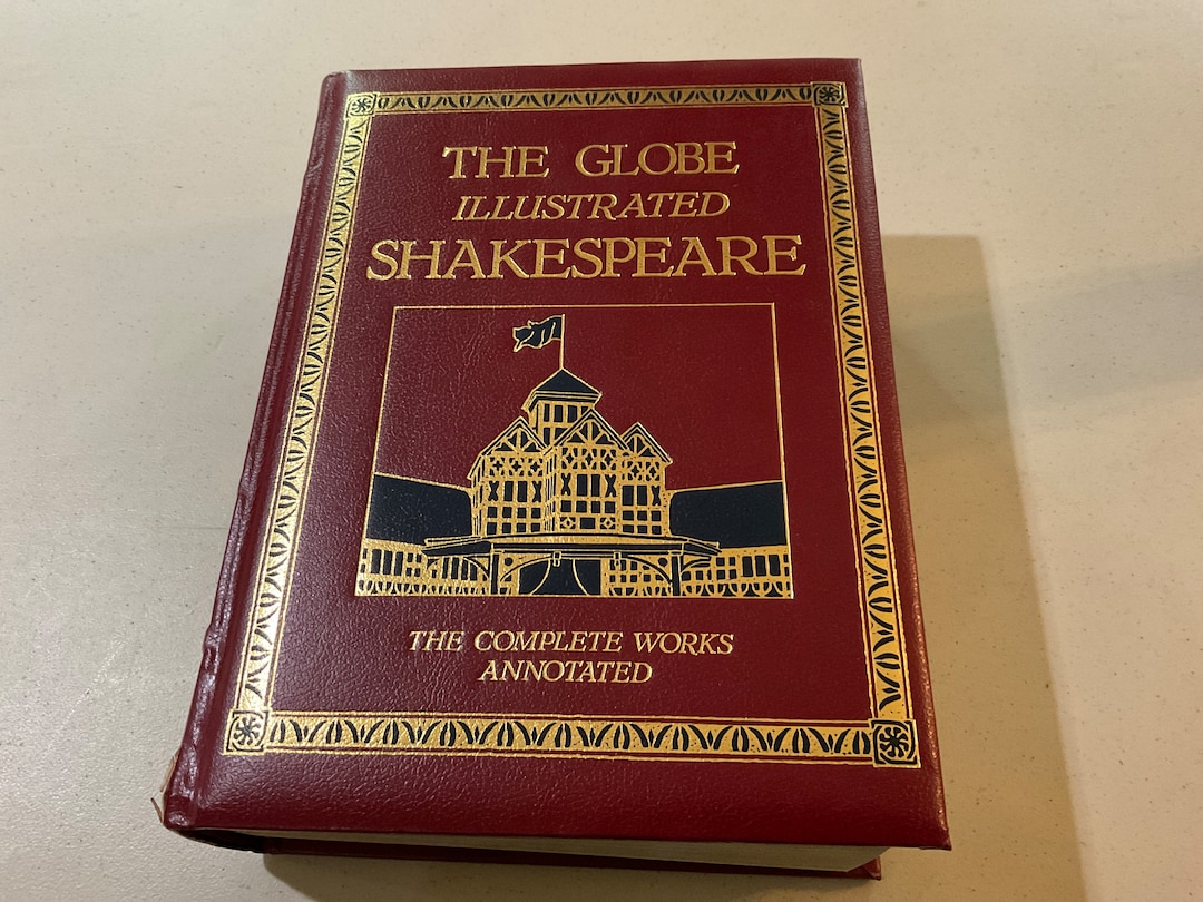 The Globe Illustrated Shakespeare - Leather Bound Edition - Etsy
