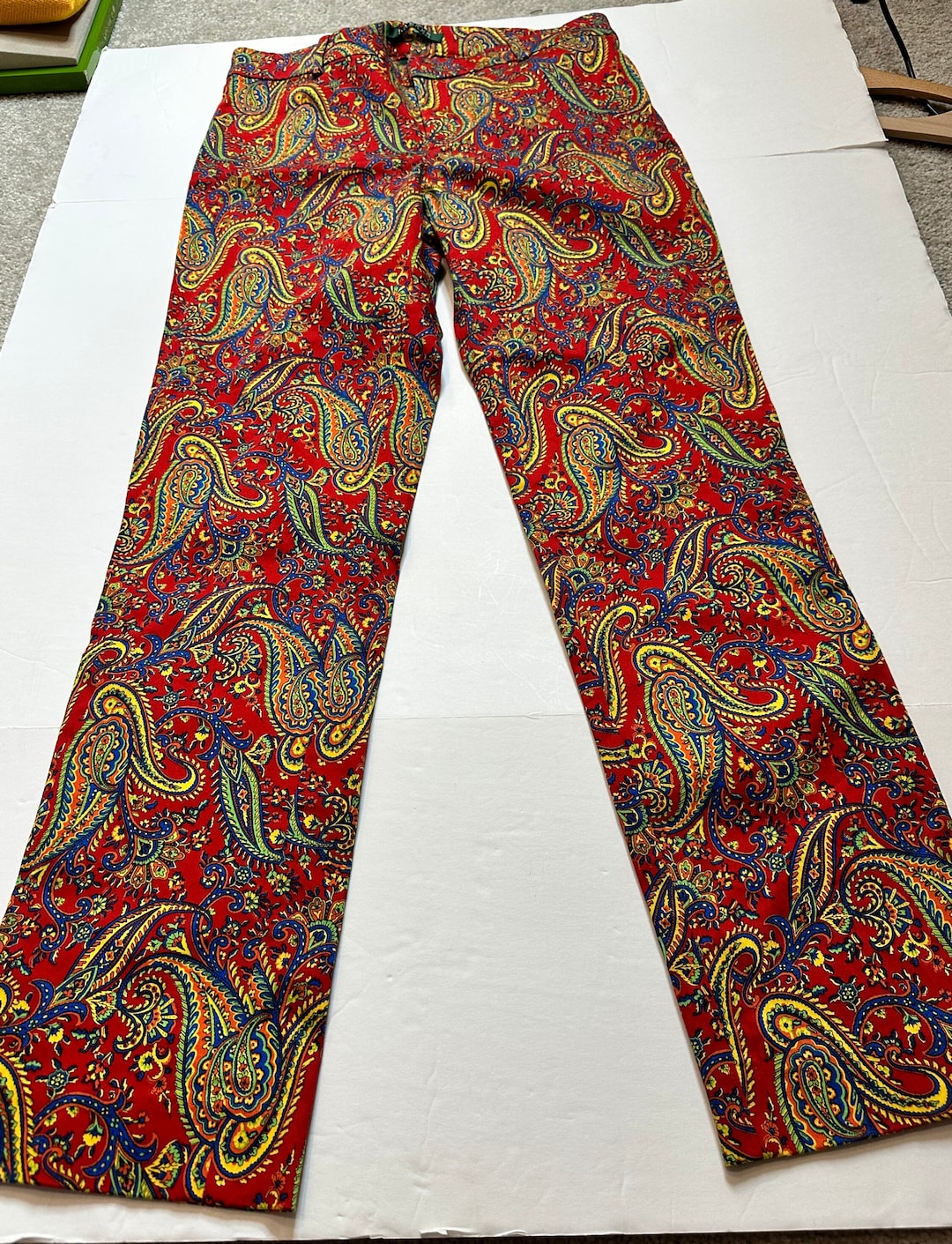 Pantalon motif cachemire Ralph Lauren Etsy France