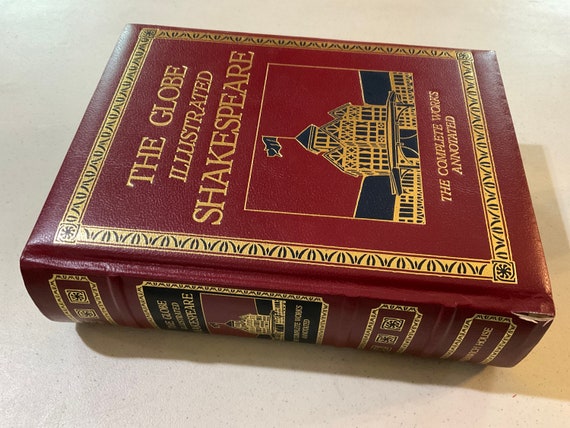 洋書 The Globe Illustrated Shakespeare The Globe Illustrated Shakespeare - Leather Bound Edition - Etsy