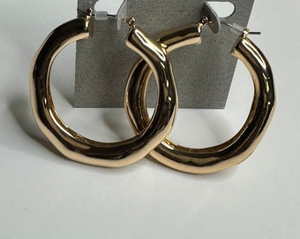 Robert Lee Morris Gold Hoop Earrings