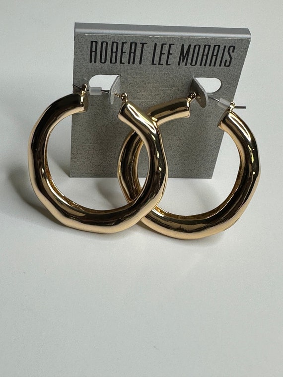 Robert Lee Morris Gold Hoop Earrings