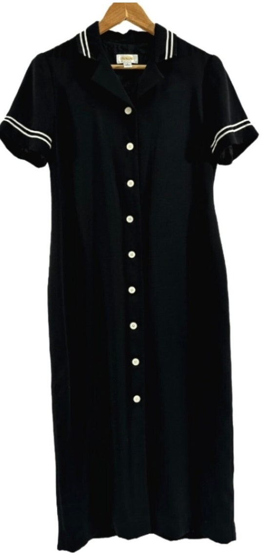 Talbots Black Shirt Dress