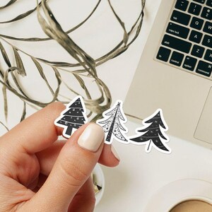 Adesivo in vinile per alberi di Natale, adesivo per albero di Natale per laptop, bottiglia d'acqua, adesivo decorativo Natale, Avvento, adesivo regalo