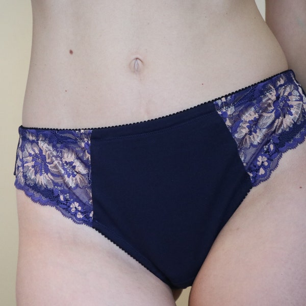 Mid- to high-waist brazilian-style underwear