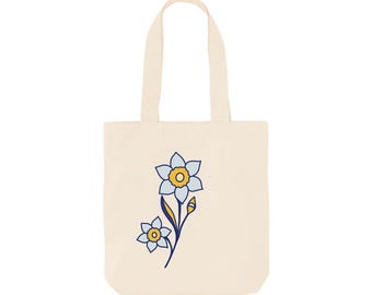 Narcissusblomma-väska, naturmaterial