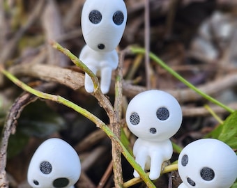 Japanisches Kodama, verzauberter Waldgeist 3D Gedruckt