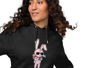 Sudadera unisex con capucha ecológica COOL RABBIT