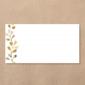 24x adresstickers voor geboortekaartjes kerstkaart of bruiloft uitnodiging envelop | Botanisch plant | rechthoekige adres etiketten 7x3.7 cm