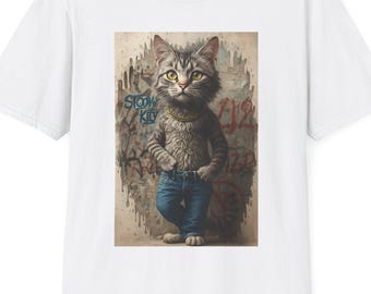 Camiseta Gangster Tabby Cat: Presente divertido e urbano para amantes de gatos
