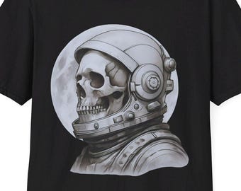 Astronaut Skull T-Shirt: Unisex Graphic Space Tee