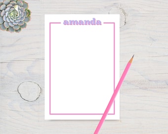 Personalized Notepad | Lined Notepad | To Do Notepad | Kids Notepad | To-do List | Custom Lined Stationery | Back to School | Teacher Pad