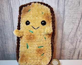 Garlic bread Plushie/ Amigurumi