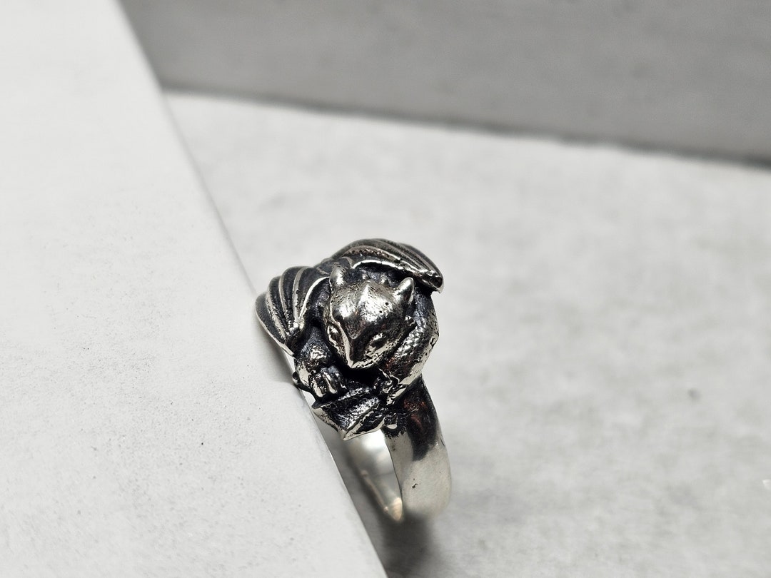 Sterling Silver Toothless Dragon Ring! - Etsy