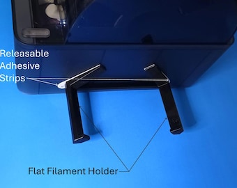 Soporte de filamento plano para impresión 3D / Bobina de 1 kg para montaje en pared, archivo STL/Step
