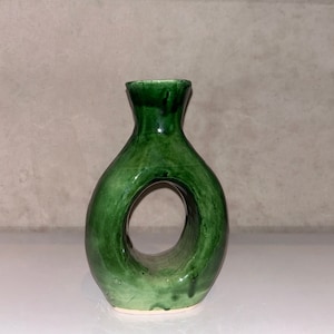 Traditional Moroccan ceramic vase handmade, unique piece, Moroccan crafts, home decor, gift for her/him, ceramic vase